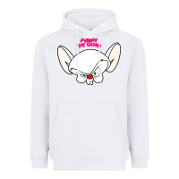White pinky and the brain big face Heavyweight Hoodie - artisFamous