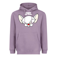 Lavender pinky and the brain big face Heavyweight Hoodie - artisFamous