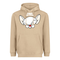 Mushroom pinky and the brain big face Heavyweight Hoodie - artisFamous