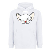 White pinky and the brain big face Heavyweight Hoodie - artisFamous