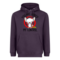 Plum pinky and the brain you are under my control Heavyweight Hoodie - artisFamous