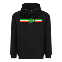 Black slainte shirt irish cheers toast shamrock Heavyweight Hoodie - artisFamous
