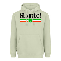 Matcha slainte shirt irish cheers toast shamrock Heavyweight Hoodie - artisFamous