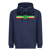 Navy slainte shirt irish cheers toast shamrock Heavyweight Hoodie - artisFamous