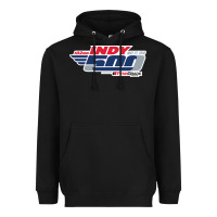 Black Indy 500 Heavyweight Hoodie - artisFamous