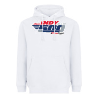 White Indy 500 Heavyweight Hoodie - artisFamous