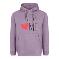 Lavender Kiss Me Heavyweight Hoodie - artisFamous