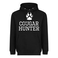 Black cougar hunter Heavyweight Hoodie - artisFamous
