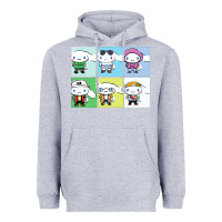Heather Grey cinnamoroll collection Heavyweight Hoodie - artisFamous