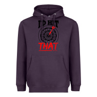 Plum i'd hit that darts Heavyweight Hoodie - artisFamous