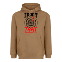 Toasted Coconut i'd hit that darts Heavyweight Hoodie - artisFamous