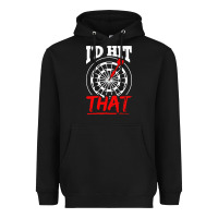 Black i'd hit that darts Heavyweight Hoodie - artisFamous