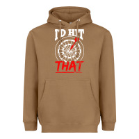 Toasted Coconut i'd hit that darts Heavyweight Hoodie - artisFamous