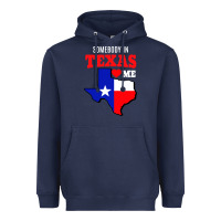 Navy state of texas somebody loves me Heavyweight Hoodie - artisFamous