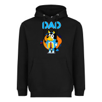Black bluey dad lover forever Heavyweight Hoodie - artisFamous