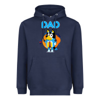 Navy bluey dad lover forever Heavyweight Hoodie - artisFamous