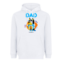 White bluey dad lover forever Heavyweight Hoodie - artisFamous