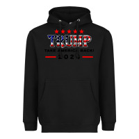 Black donald trump 2024 take america back election Heavyweight Hoodie - artisFamous