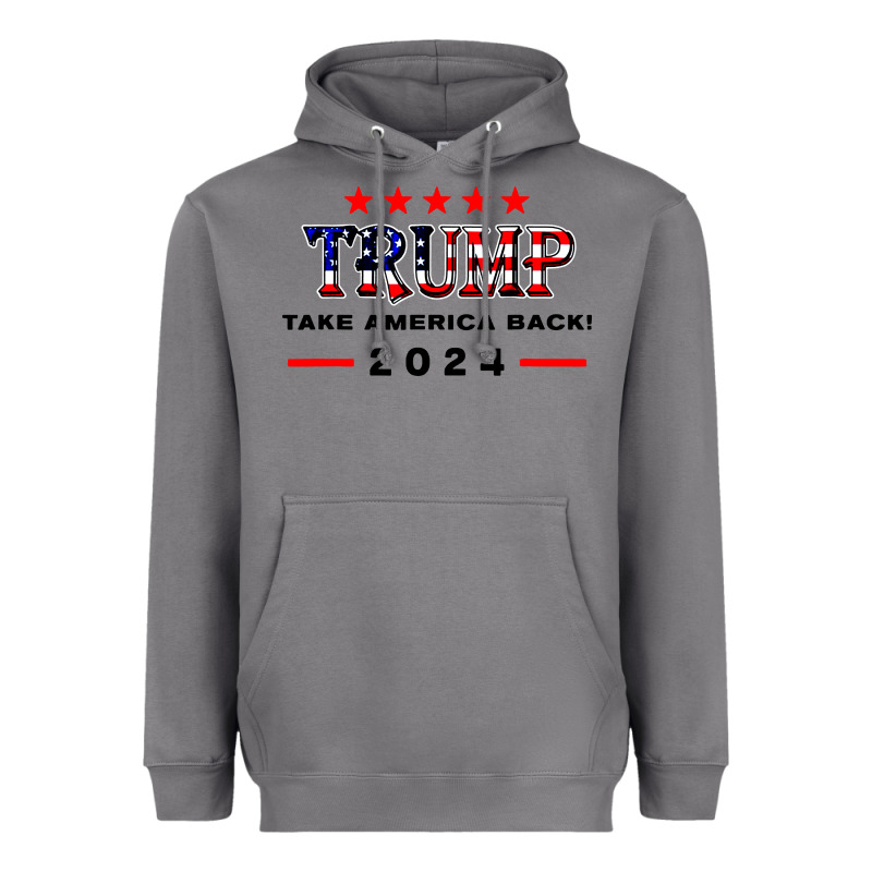 Donald Trump 2024 Take America Back Election Heavyweight Hoodie by artisFamous | Teevron