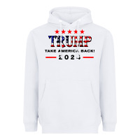 White donald trump 2024 take america back election Heavyweight Hoodie - artisFamous