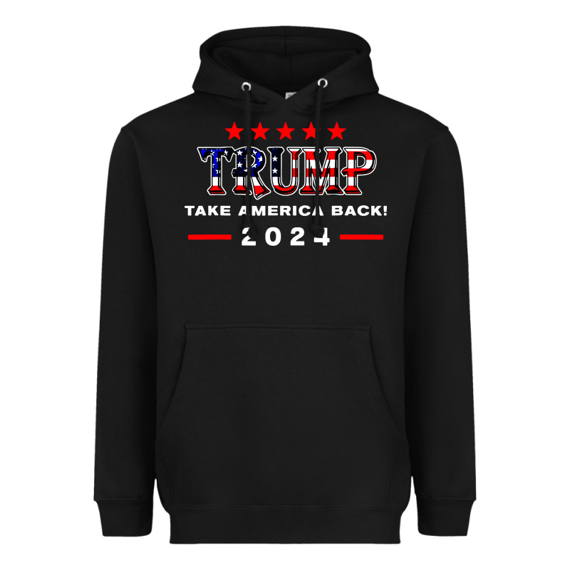 Donald Trump 2024 Take America Back Election Heavyweight Hoodie by artisFamous | Teevron