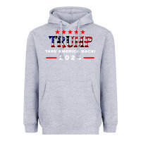Heather Grey donald trump 2024 take america back election Heavyweight Hoodie - artisFamous