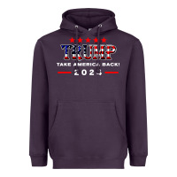 Plum donald trump 2024 take america back election Heavyweight Hoodie - artisFamous