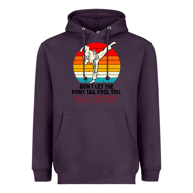 Karate Girl Kick Heavyweight Hoodie by artisFamous | Teevron