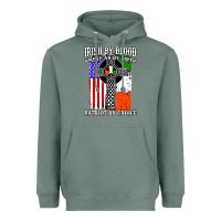 Sage irish by blood american Heavyweight Hoodie - artisFamous