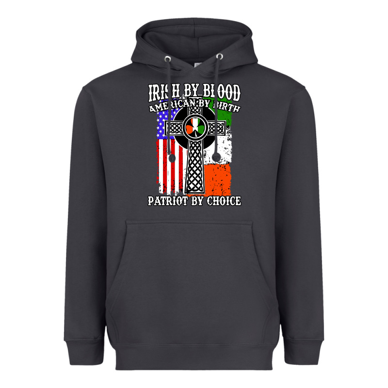 Irish By Blood American Heavyweight Hoodie by artisFamous | Teevron