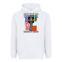 White irish by blood american Heavyweight Hoodie - artisFamous