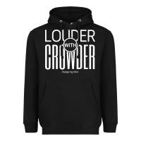 Black louder with crowder Heavyweight Hoodie - artisFamous