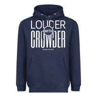 Navy louder with crowder Heavyweight Hoodie - artisFamous