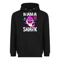 Black mama shark doo doo shirt Heavyweight Hoodie - artisFamous