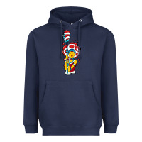 Navy mushroom Heavyweight Hoodie - artisFamous