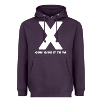 Plum x gon' give it to ya d.m.x t shirt Heavyweight Hoodie - artisFamous