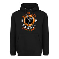 Black old school all valley karate championship retro Heavyweight Hoodie - artisFamous