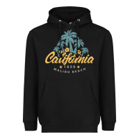 Black california malibu beach Heavyweight Hoodie - artisFamous
