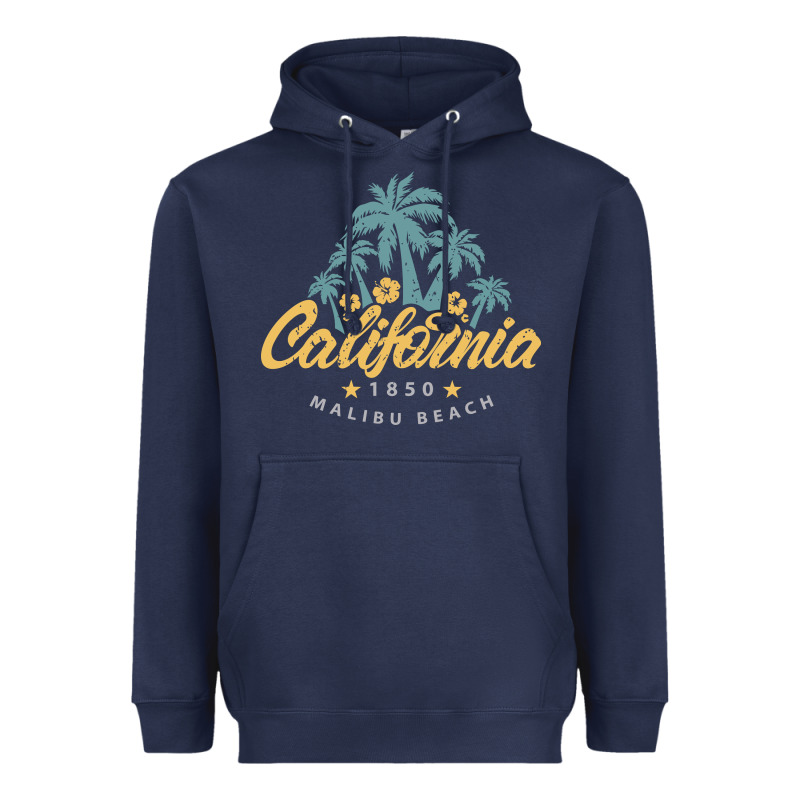 California Malibu Beach Heavyweight Hoodie by artisFamous | Teevron