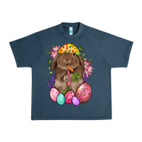 Midnight Navy Rabbit And Carrot Easter Urban Heavy Tee - BundleAndBundleShop