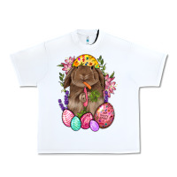 White Rabbit And Carrot Easter Urban Heavy Tee - BundleAndBundleShop