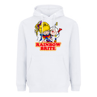 White rainbow brite Heavyweight Hoodie - artisFamous