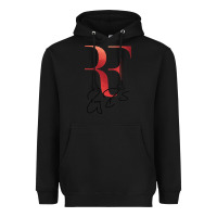 Black rf federer Heavyweight Hoodie - artisFamous