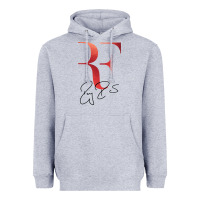 Heather Grey rf federer Heavyweight Hoodie - artisFamous