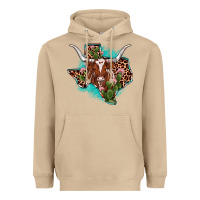 Mushroom texas longhorn texas map Heavyweight Hoodie - JahusDesignShop