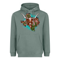 Sage texas longhorn texas map Heavyweight Hoodie - JahusDesignShop