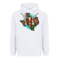 White texas longhorn texas map Heavyweight Hoodie - JahusDesignShop