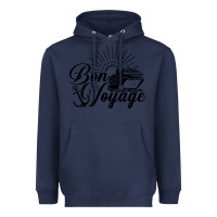 Navy cruise ship bon voyage Heavyweight Hoodie - artisFamous