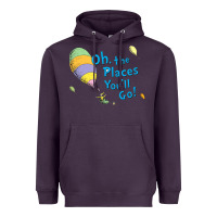 Plum seuss oh the places you’ll go Heavyweight Hoodie - artisFamous