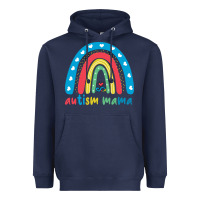 Navy Autism Mama Heavyweight Hoodie - artisFamous